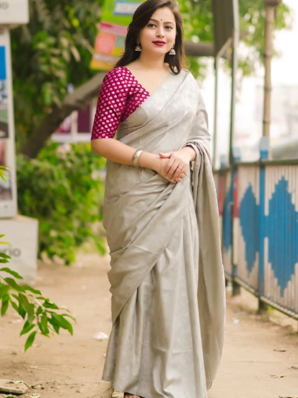Suta Sarees : Buy Suta Beige Printed Pure Cotton Saree With Tasseled Pallu  &out Blouse Online | Nykaa Fashion