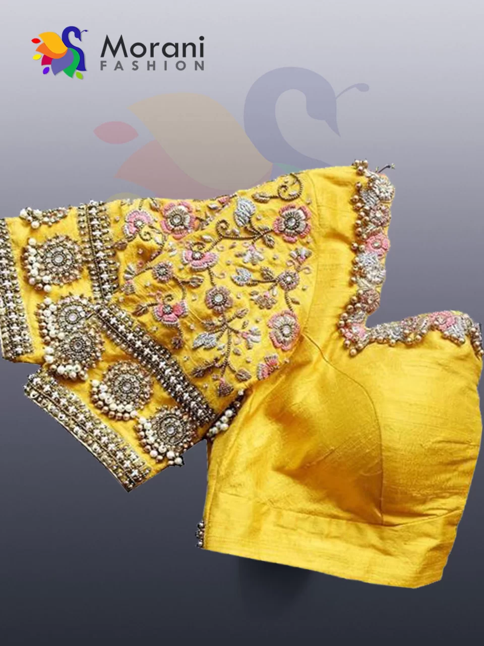 Designer yellow blouse outlet