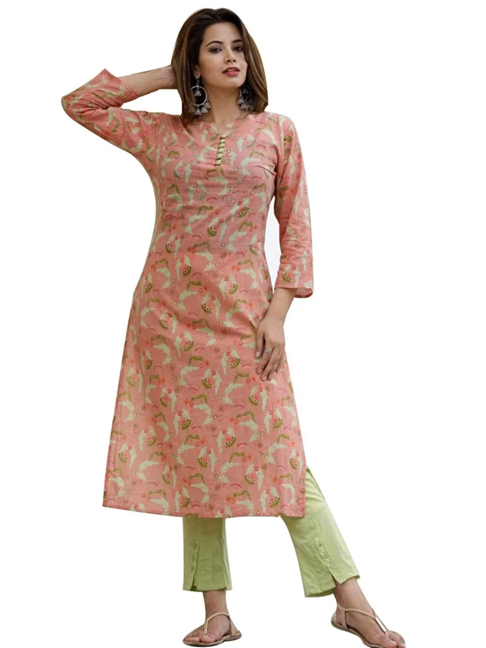 Buy Anubhutee Yellow Embroidered Straight Kurti for Women Online @ Tata CLiQ