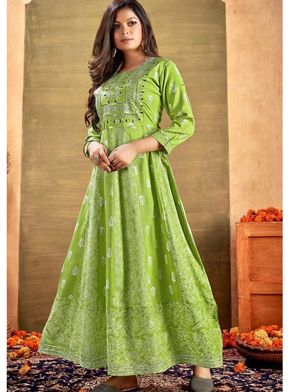 Wedding Party Wear Indian Women Anarkali Kurti, Pant With Dupatta Gift For  Her. | eBay