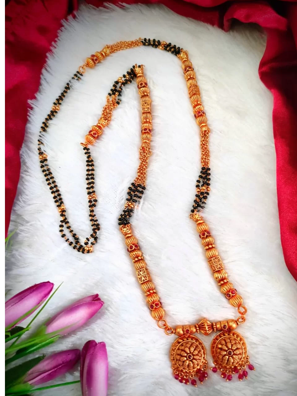 Matte finish mangalsutra discount