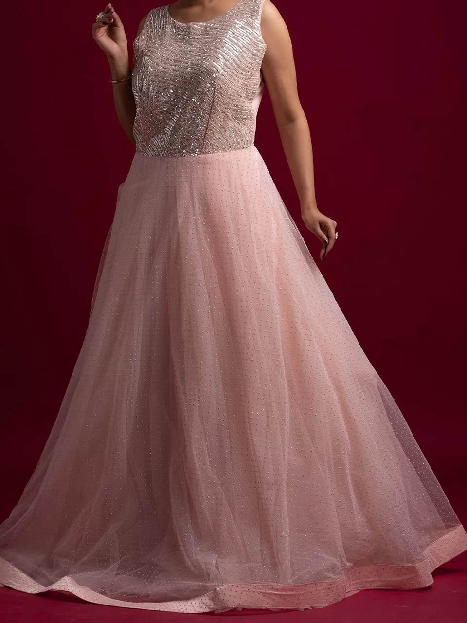 Netted Gown for Special Day The Morani Fashion